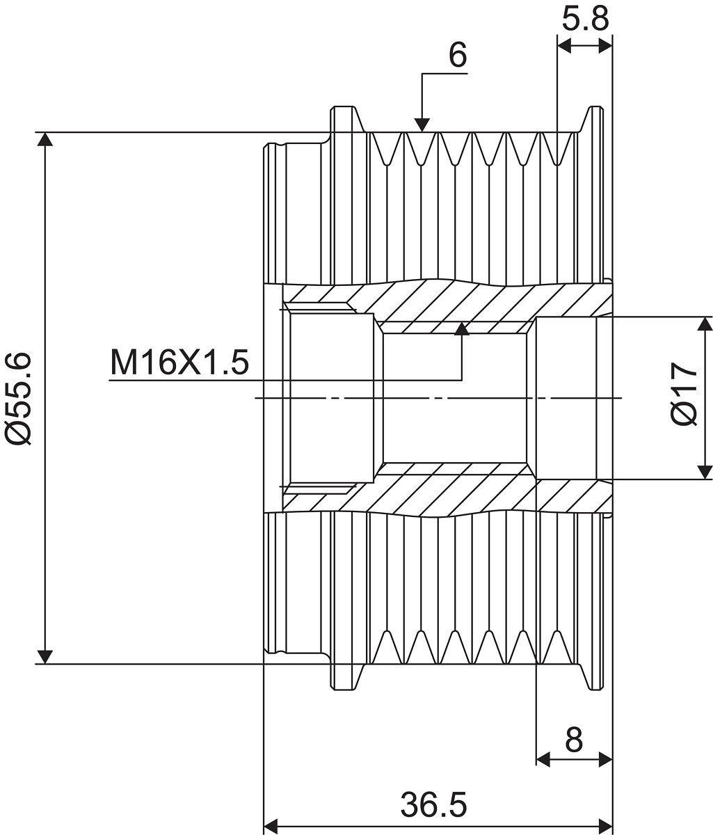 DISPOSITIVO RUOTA LIBERA ALTERNATORE